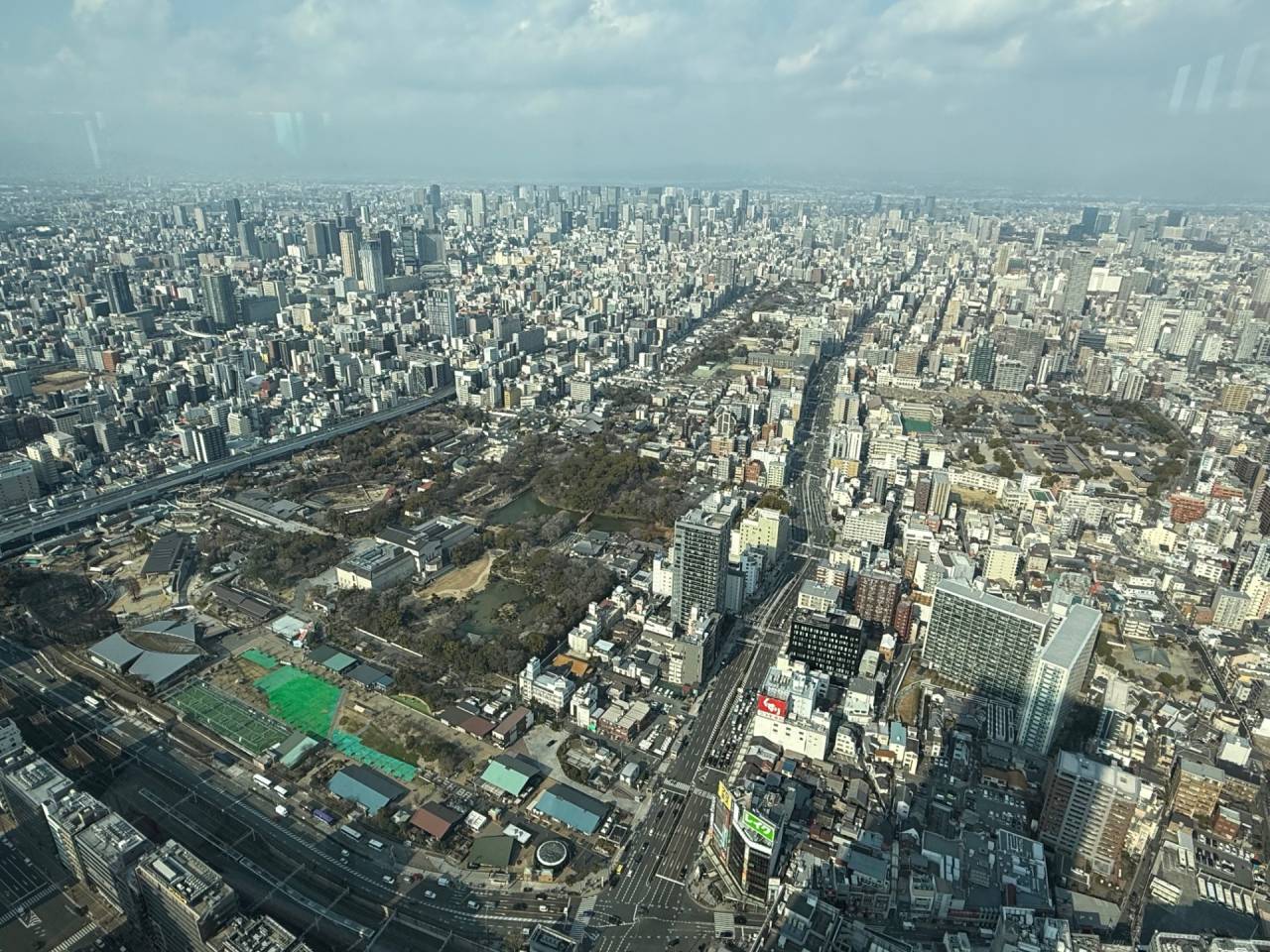 あべのハルカス展望台　年明け初登頂